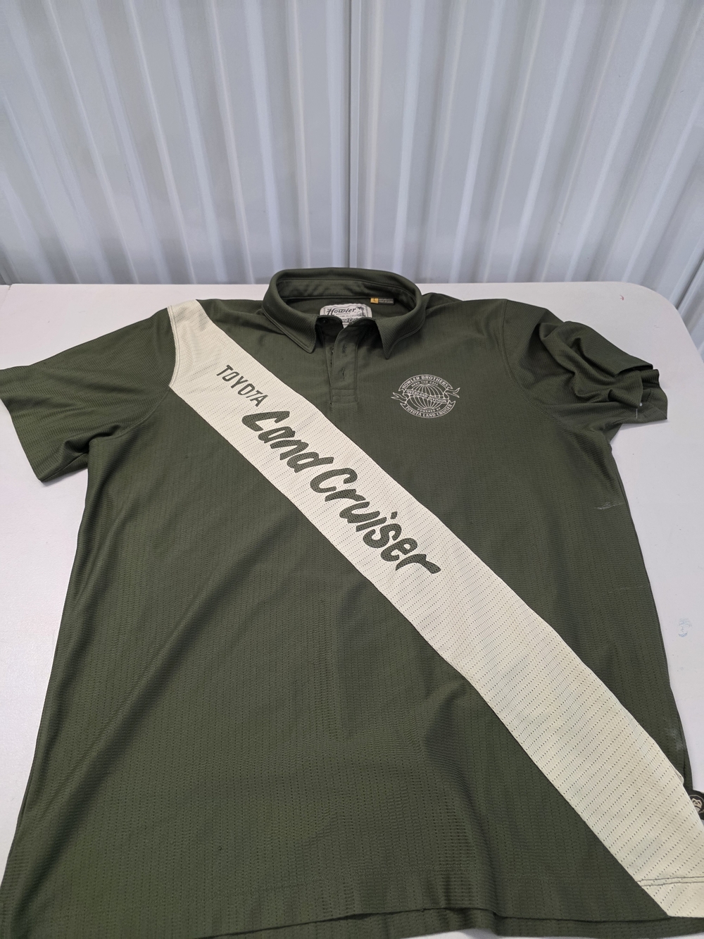 Howler Bros Toyota Land Cruiser Tech Polo Men Rustic Green Men's Size Large